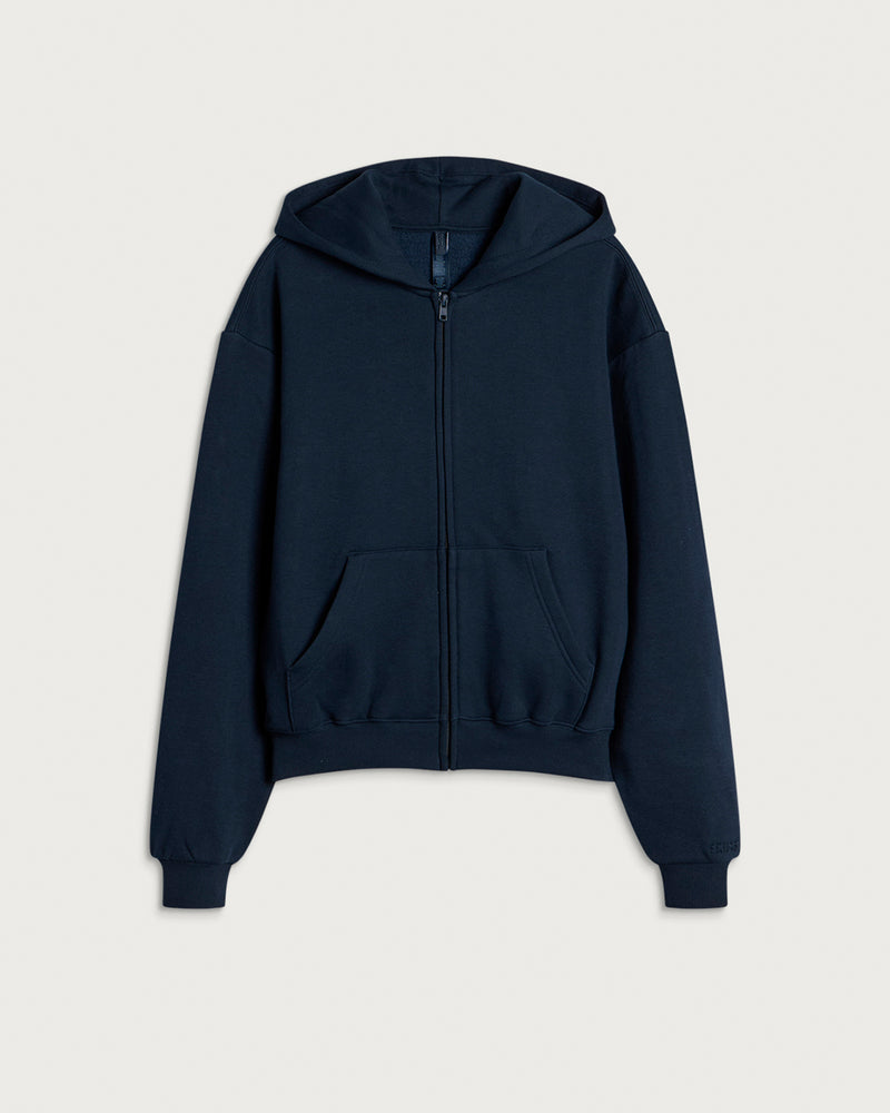 SKIMS Cotton Fleece Classic Zip Up Hoodie