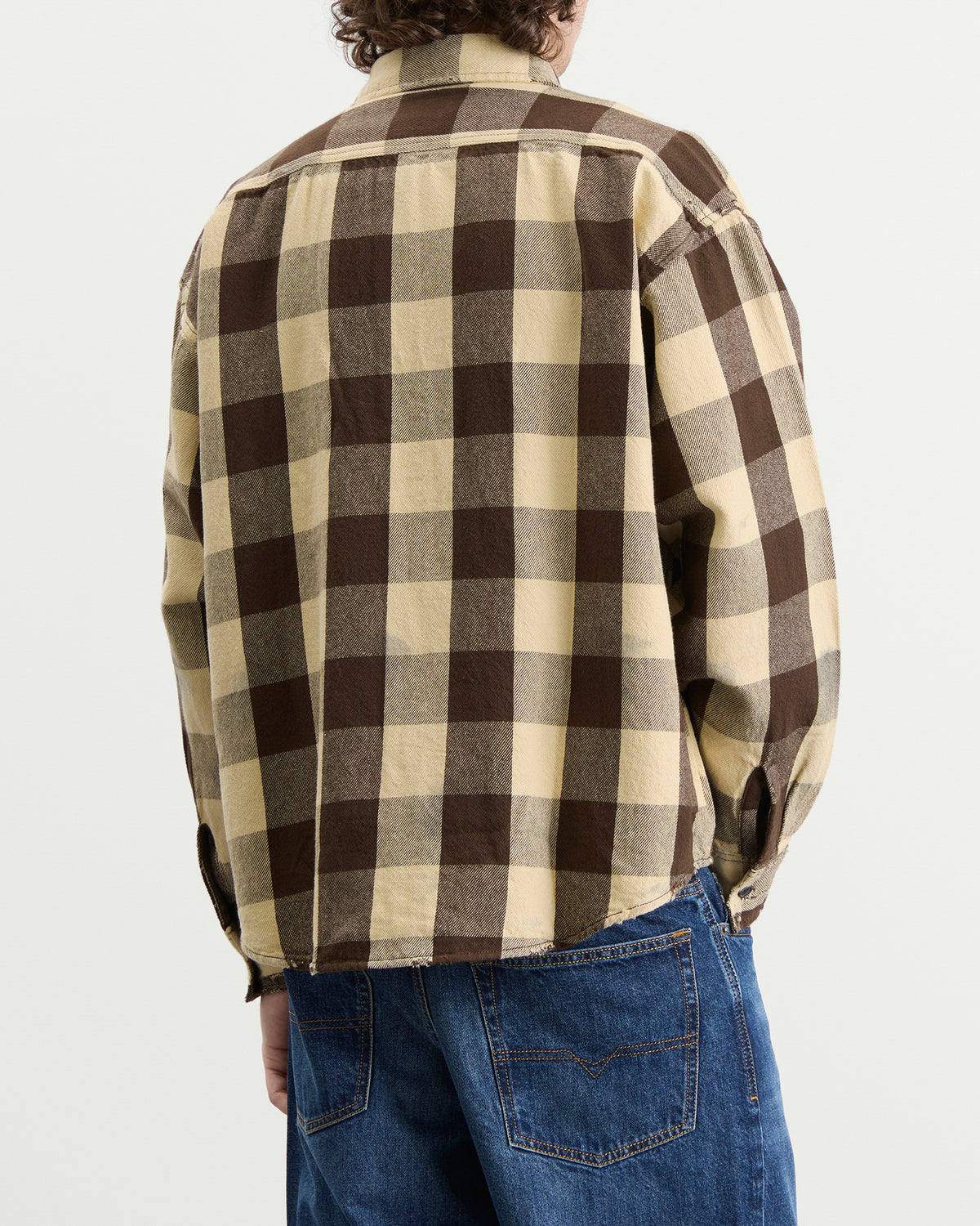 Diesel Distressed Flannel Shirt