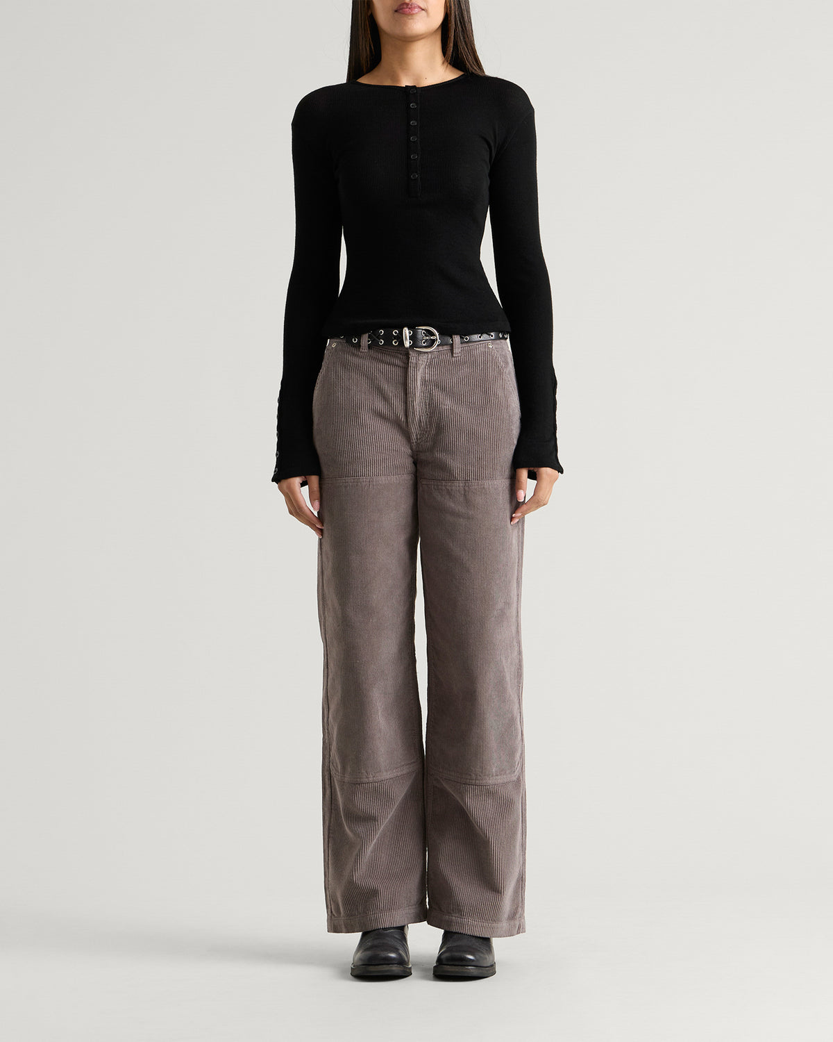 mfpen Long Sleeve Henley Top