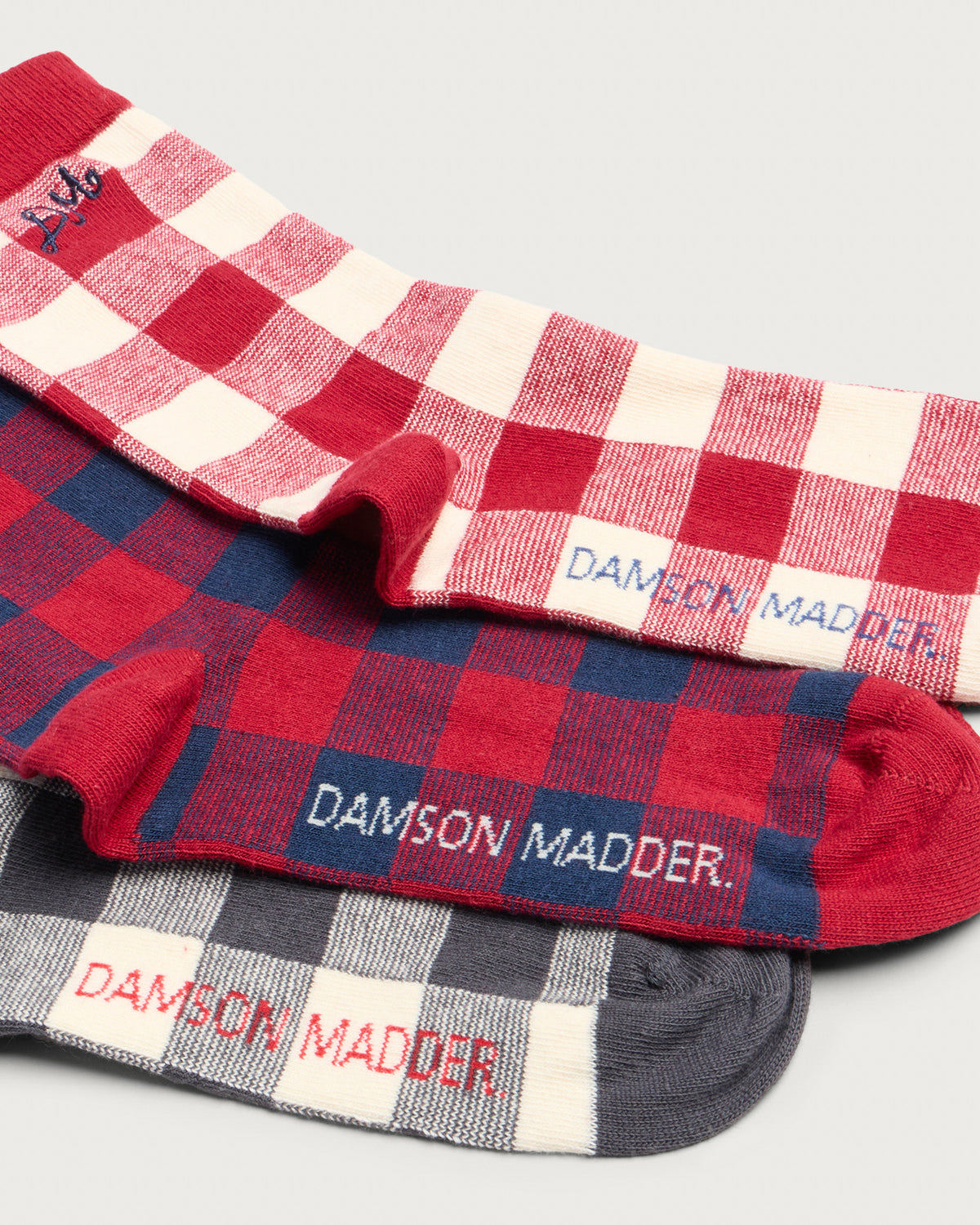 Damson Madder Socks - 3 Pack