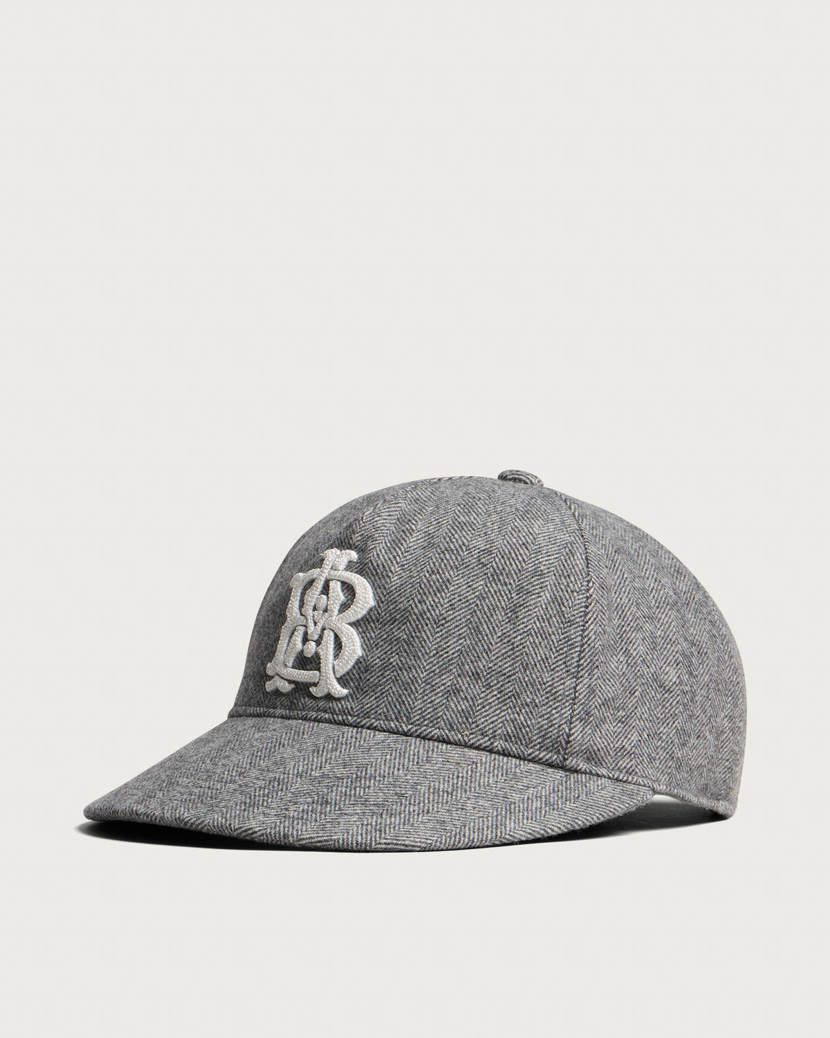About:Blank Monogram Herringbone Cap
