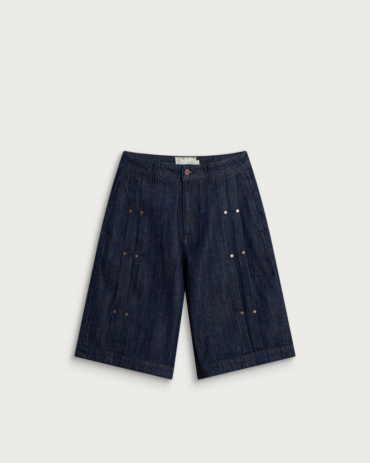Dime Pleated Baggy Denim Short