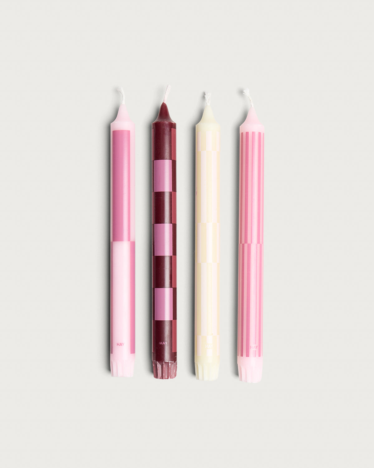 HAY Pattern Candle - Set of 4