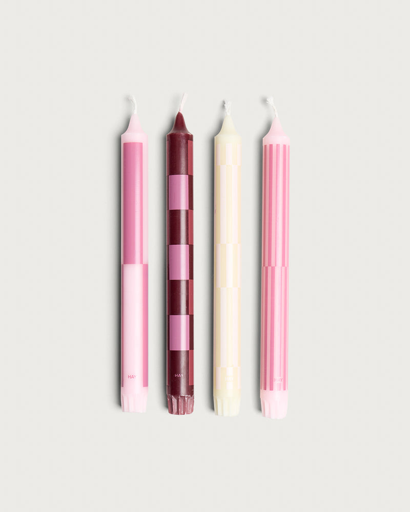 HAY Pattern Candle - Set of 4