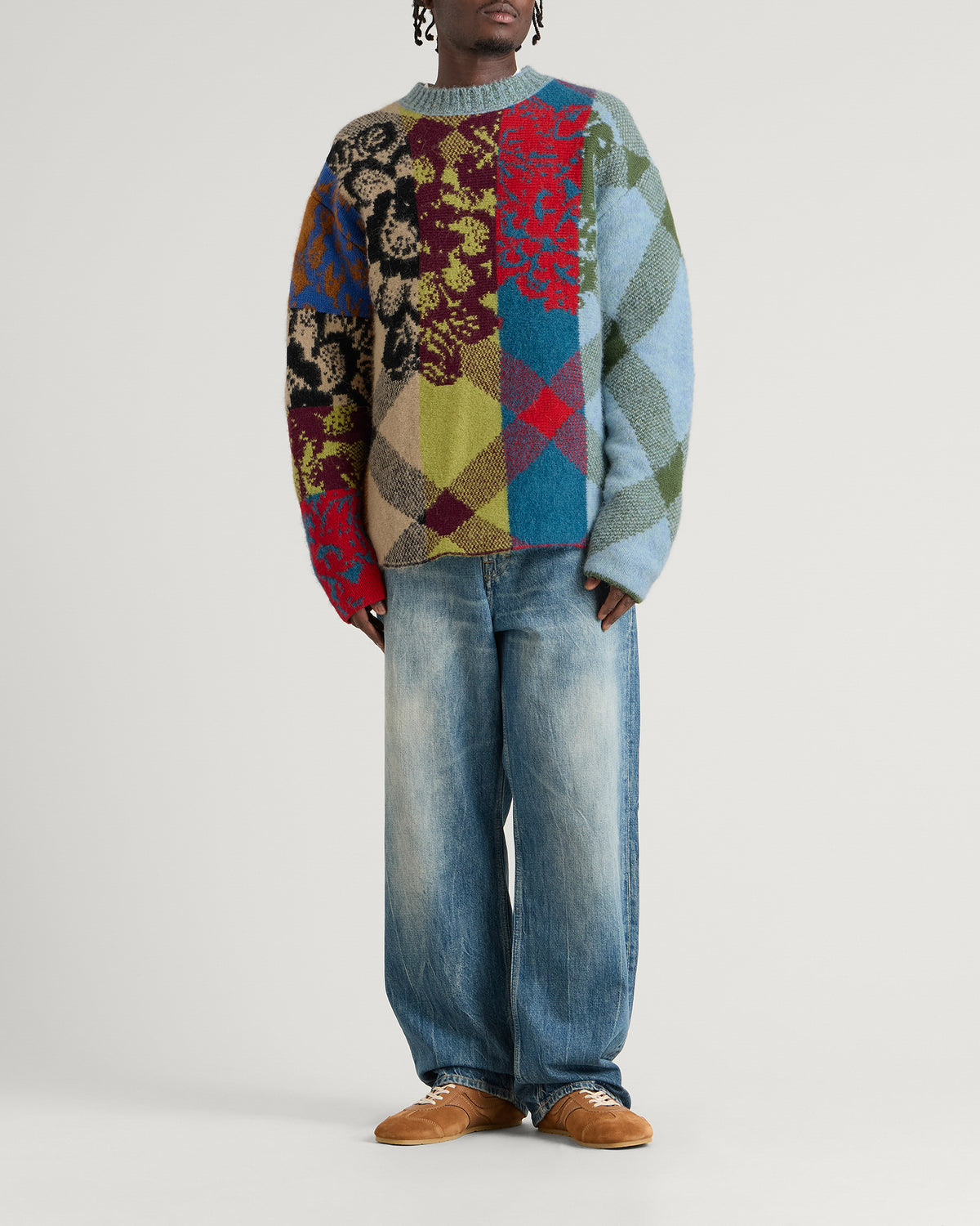 Dries Van Noten Matadi Patchwork Jumper