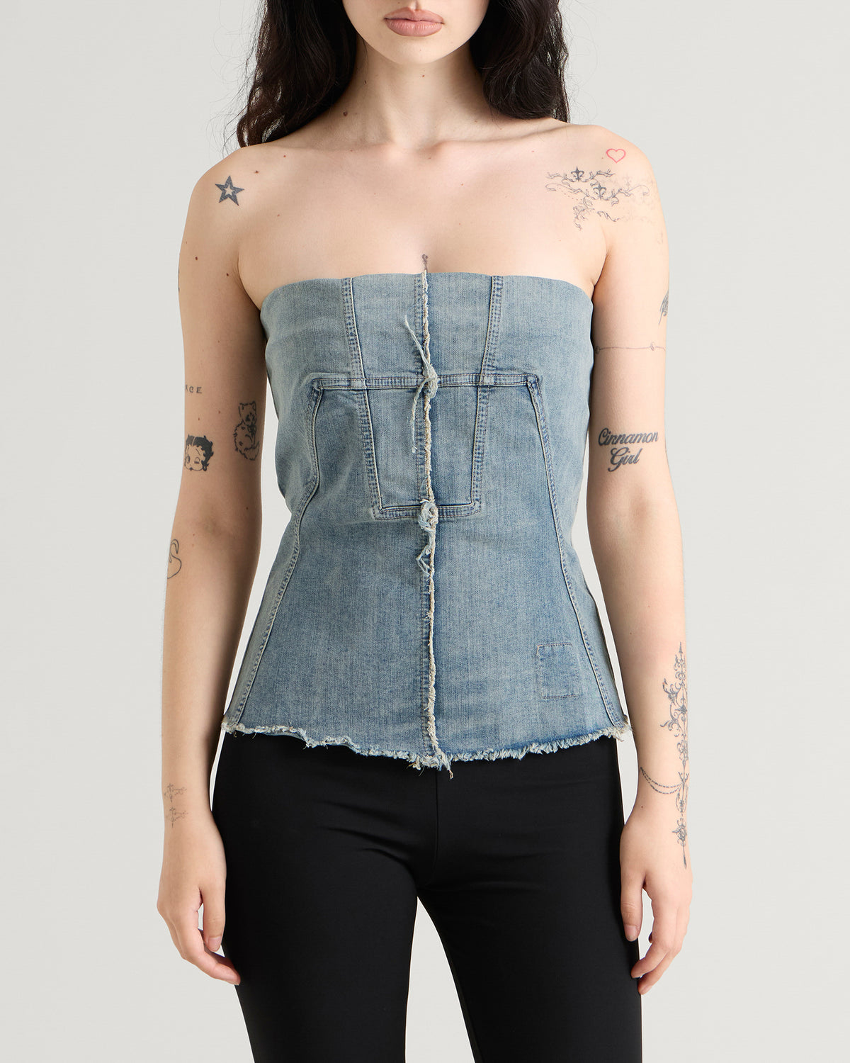 Rick Owens DRKSHDW Splintered Bustier Top