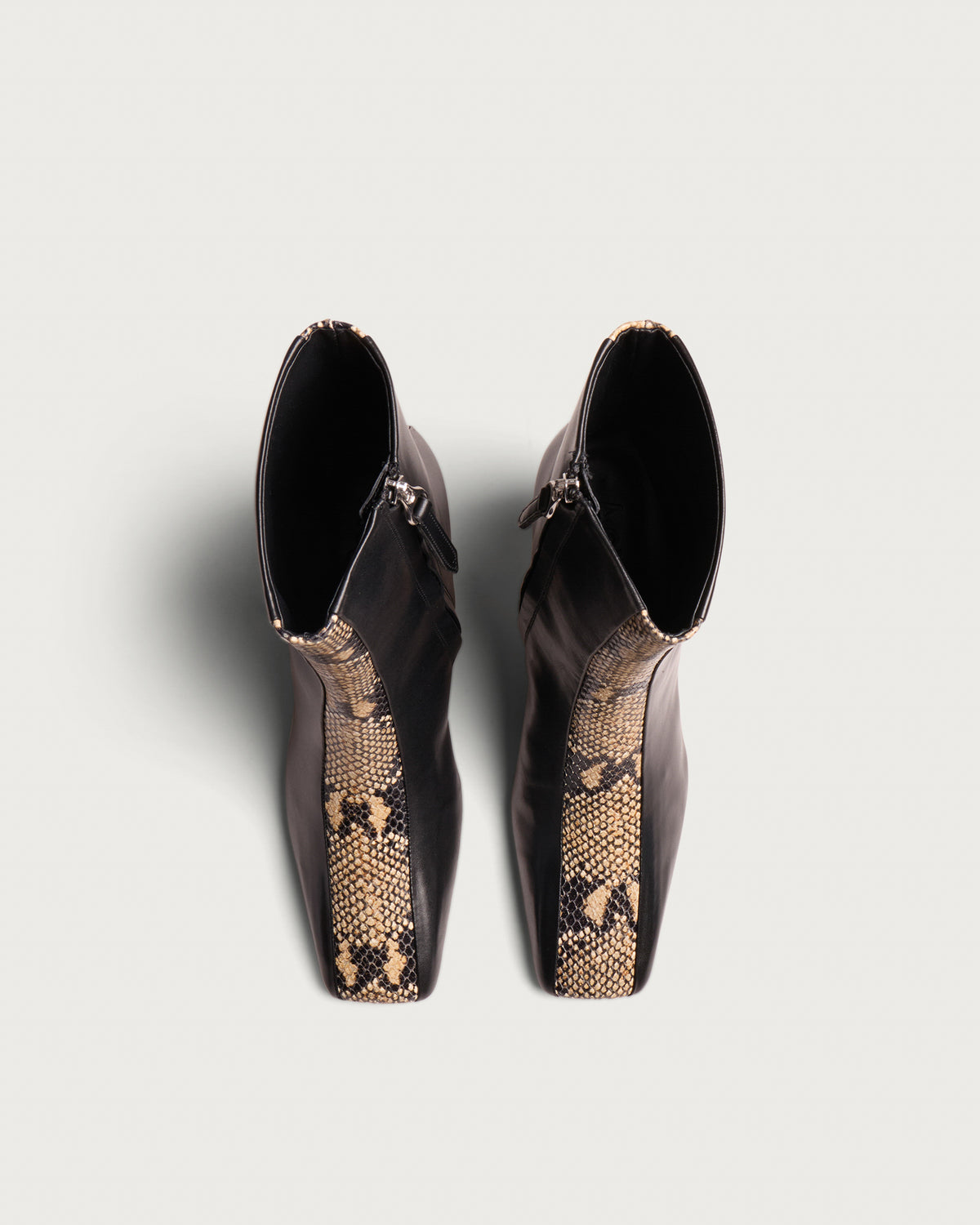 Aeyde Billie Square Toe Heel Ankle Boots