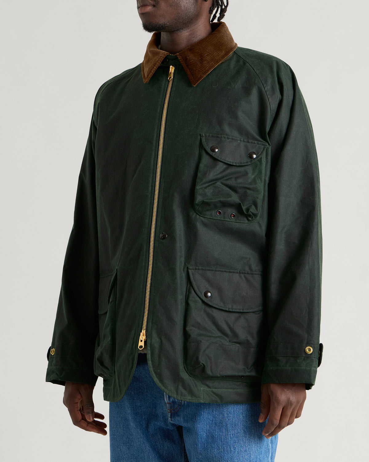 Drake's Waxed Coverall Jacket
