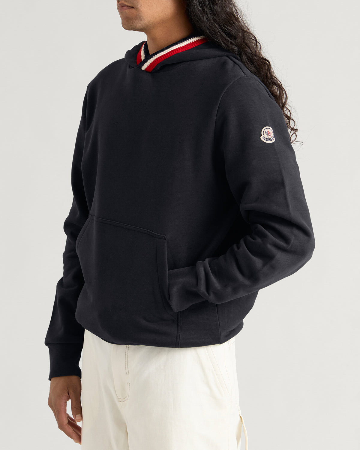 Moncler Knitted Trim Hoodie