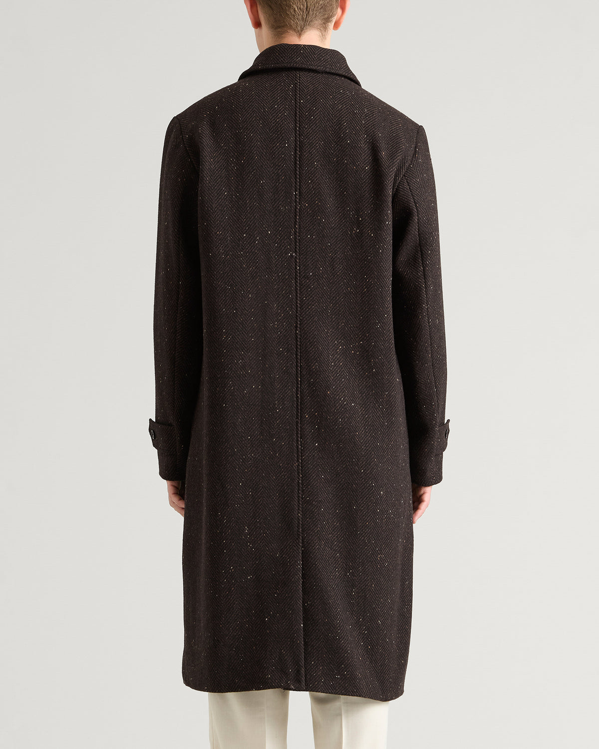 Les Deux Herringbone Wool Coat