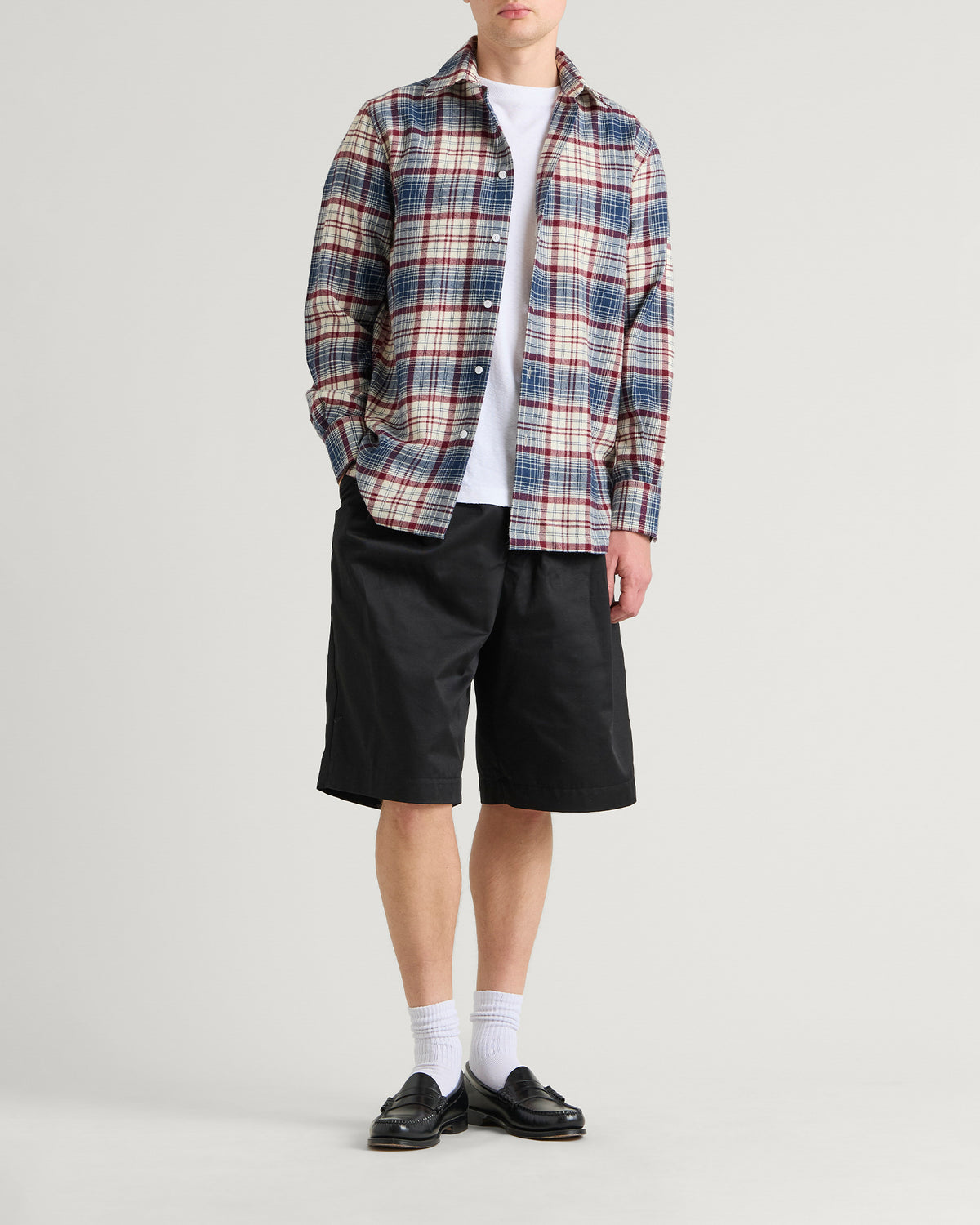 Willy Chavarria Wool Check Shirt