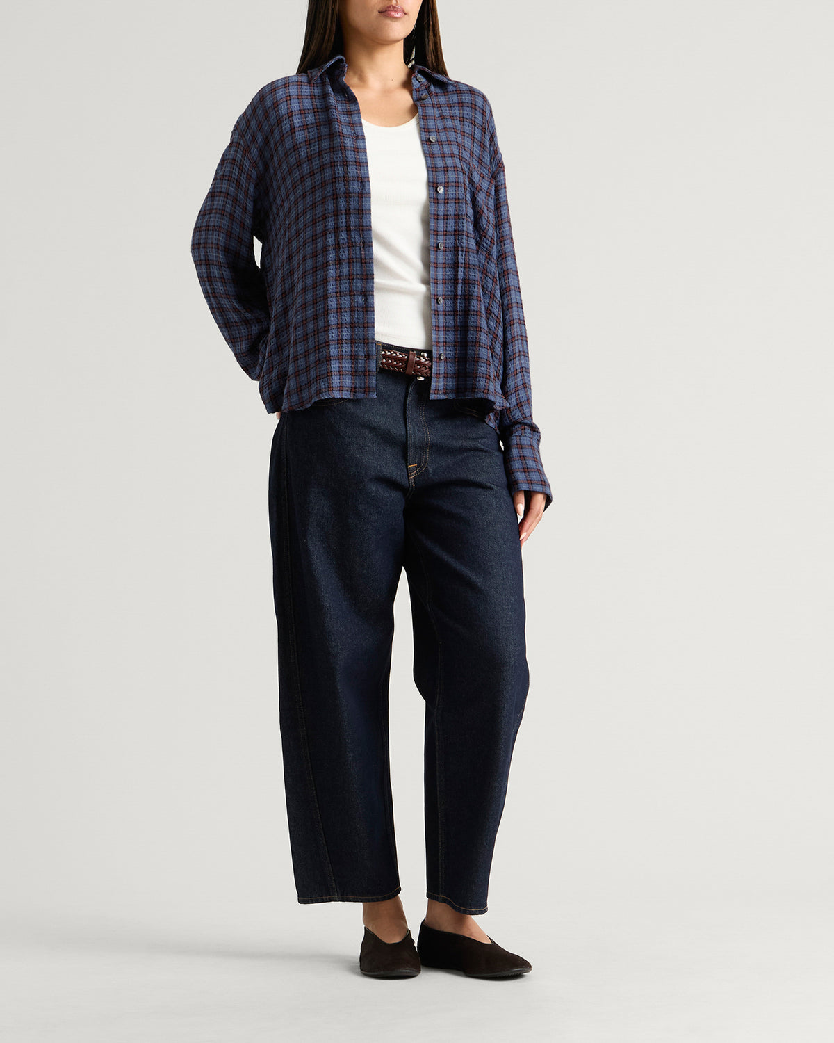 Good American Crinkle Easy Shirt
