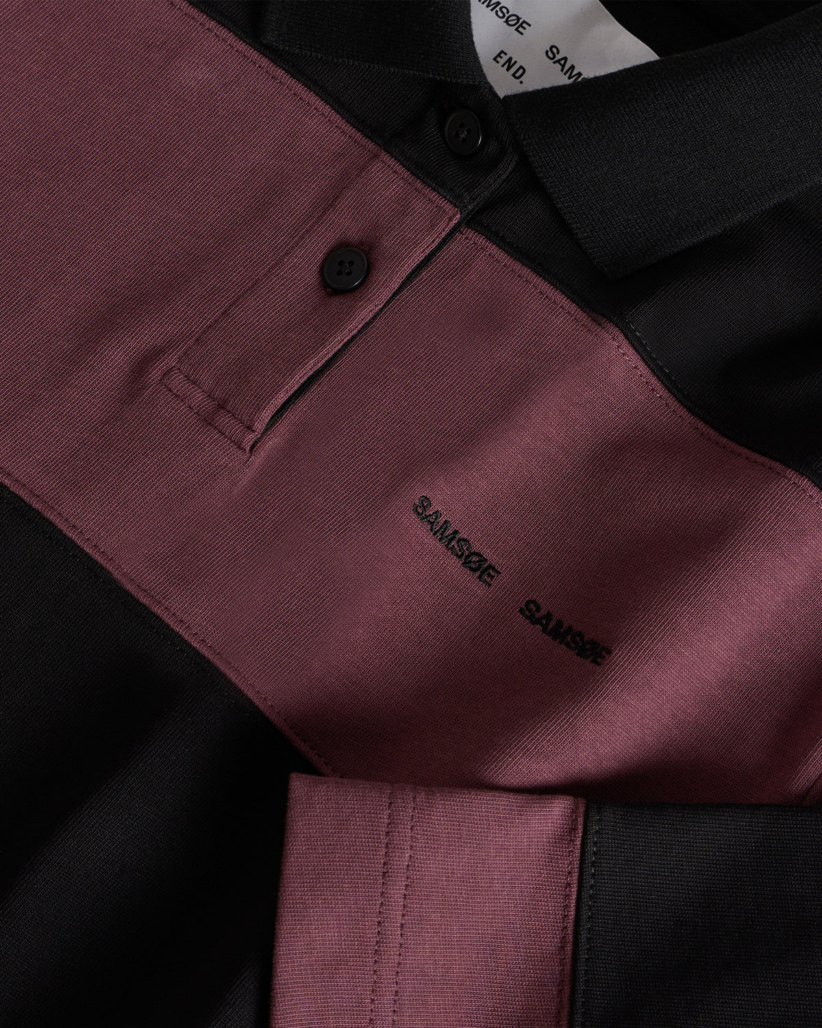 END. x Samsøe Samsøe Sadovan Long Sleeve Polo