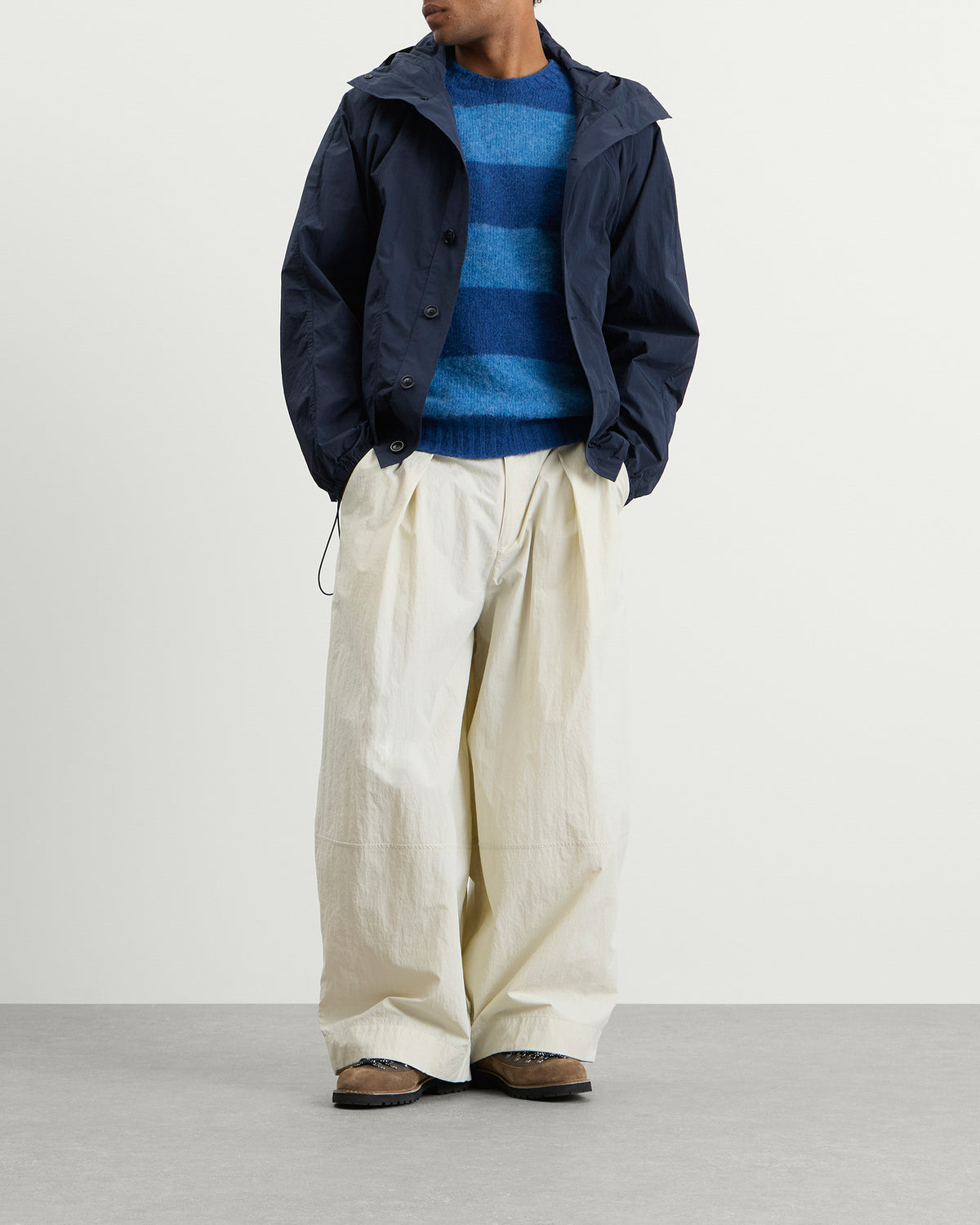 YMC Suedehead Stripe Knit