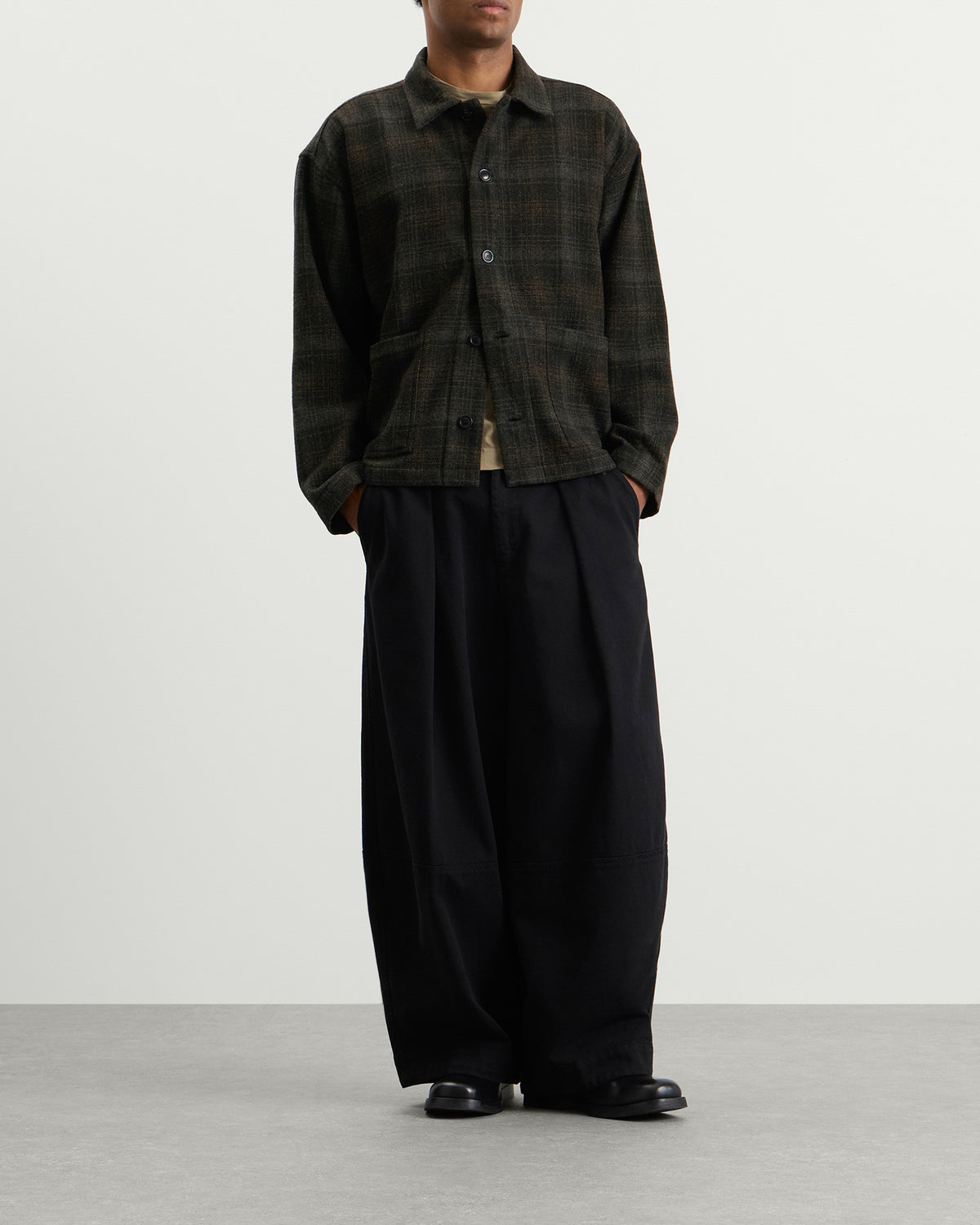 YMC Wool Check PJ Overshirt