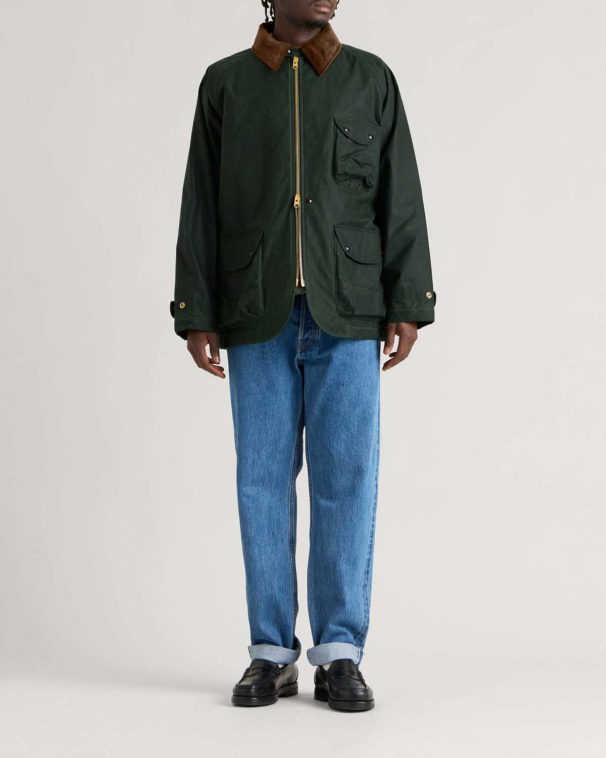 Drake's Waxed Coverall Jacket