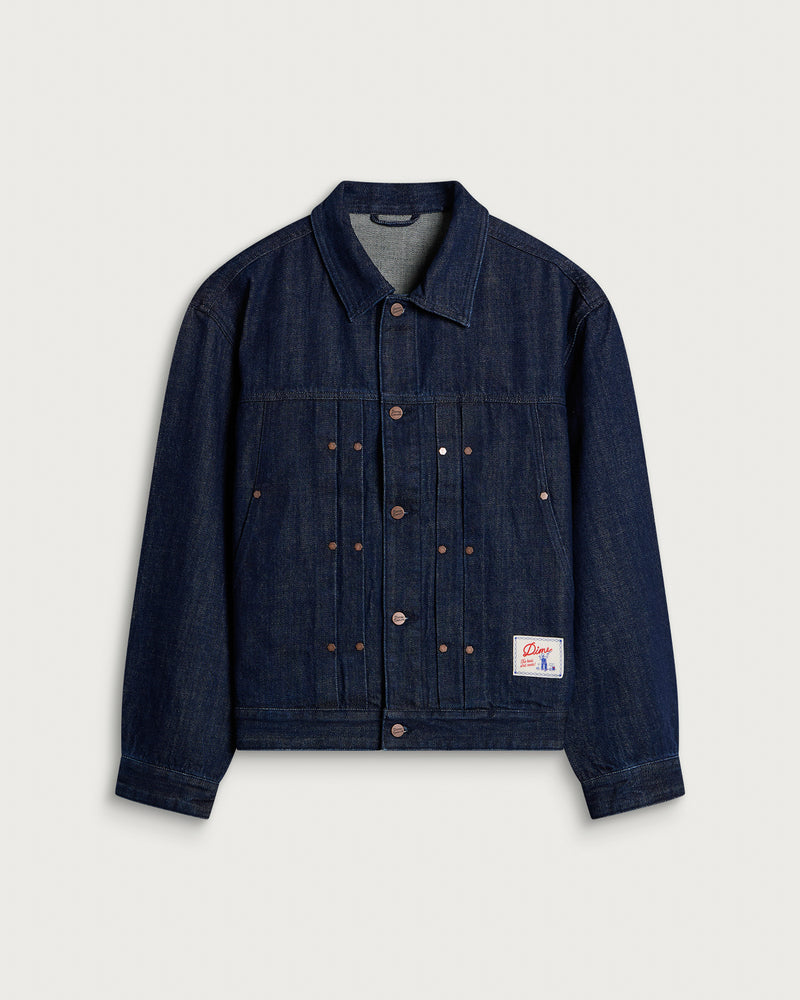 Dime Pleated Denim Jacket